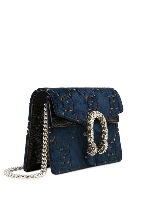 gucci dionysus velvet blue|Gucci Dionysus GG super mini bag.